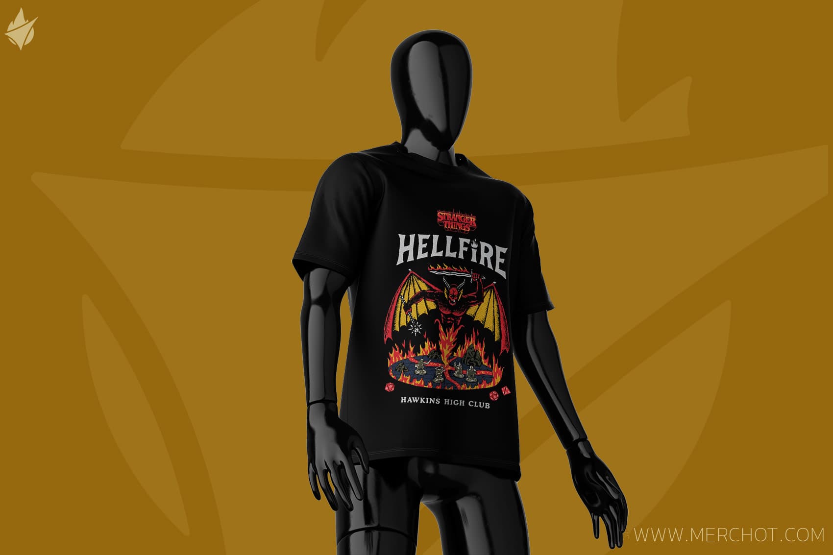 تیشرت استرنجر ثینگز - Hellfire